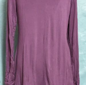 LOGO Top w/ Eyelet Lace Border